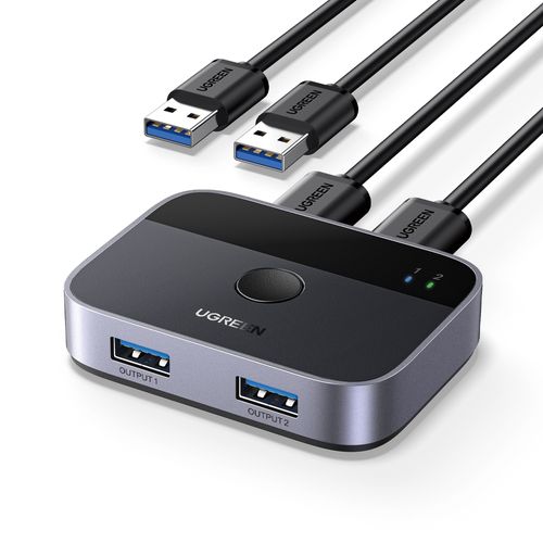 플러그 앤 플레이 기능지원 유그린 USB3.0 2대2 스위치 선택기 U-35313