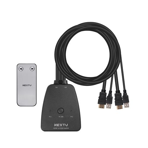 2:1 USB HDMI 1.4케이블일체형 KVM스위치 4K UHD NEXTU 6902KSW