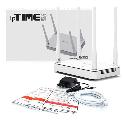 아이피타임 A2004S 유선 LAN 4포트 1000Mbps 유무선 공유기 AC1200 WPS버튼